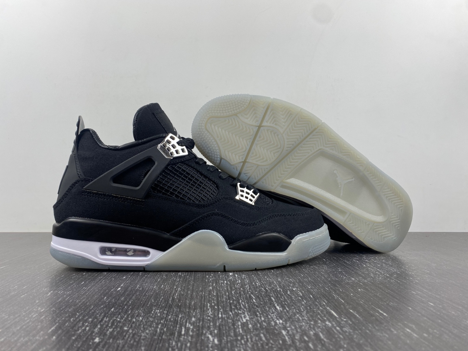 eminem x Ca*ha*t x air jordan 4 retro ''black chrome'' 582314-879