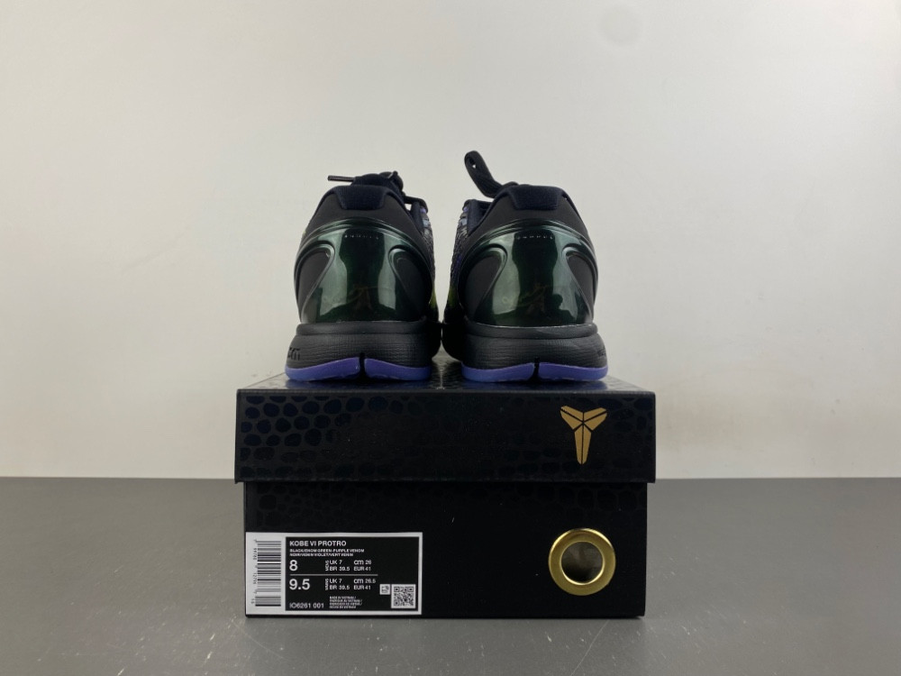 nike Kobe 6 Protro Coals Black / Venom Green IO6261-001