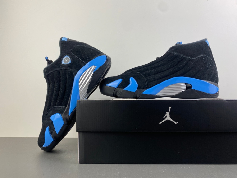 Air Jordan 14 Black University Blue 487471-002