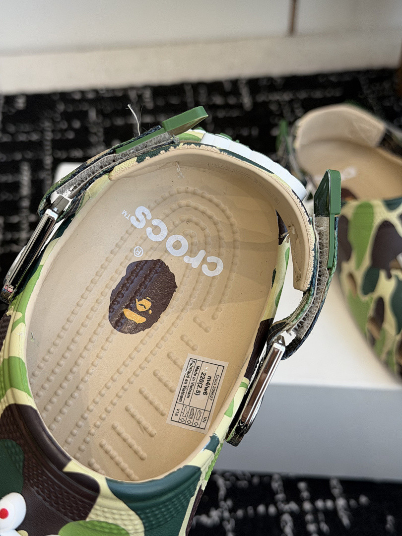BAPE × Cr0c5 sANDALS