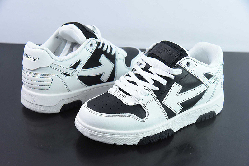 OF™ C/O VIRGIL ABLOH OUT OF OFFICE LOW-TOP LEATHER SNEAKERS ‘OOO“