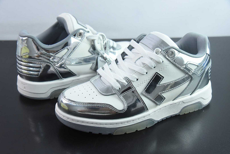 OF™ C/O VIRGIL ABLOH OUT OF OFFICE LOW-TOP LEATHER SNEAKERS ‘OOO“