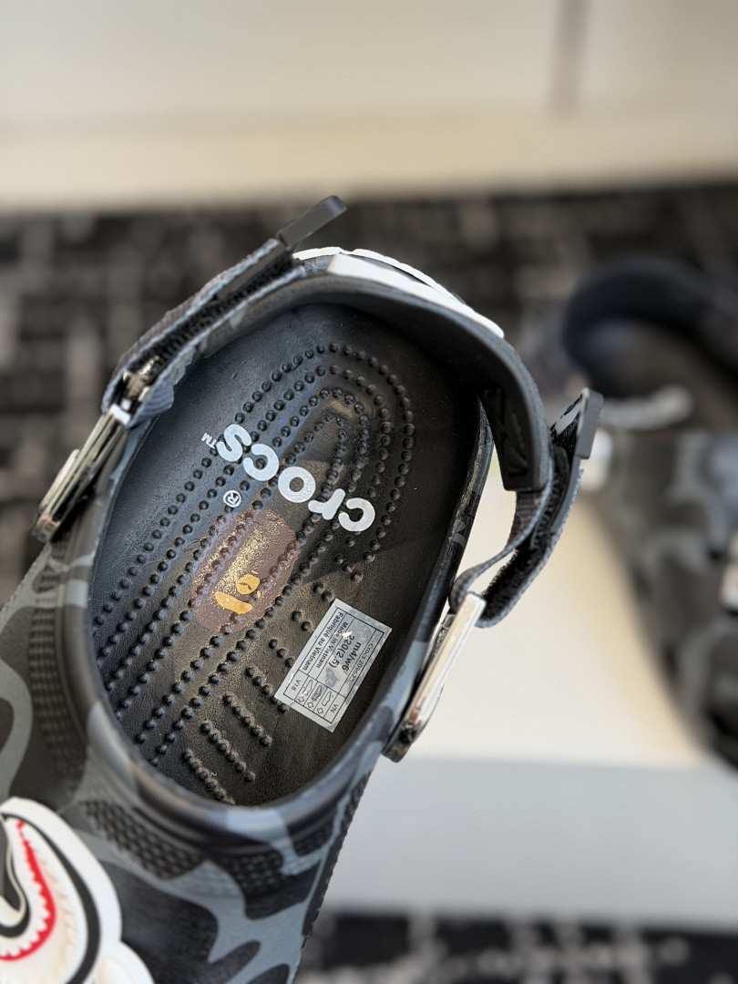 BAPE × Cr0c5 sANDALS