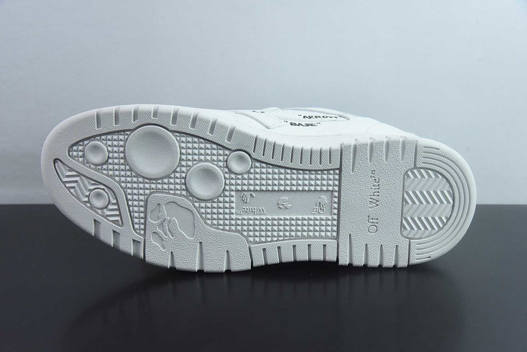 OF™ C/O VIRGIL ABLOH OUT OF OFFICE LOW-TOP LEATHER SNEAKERS ‘OOO“