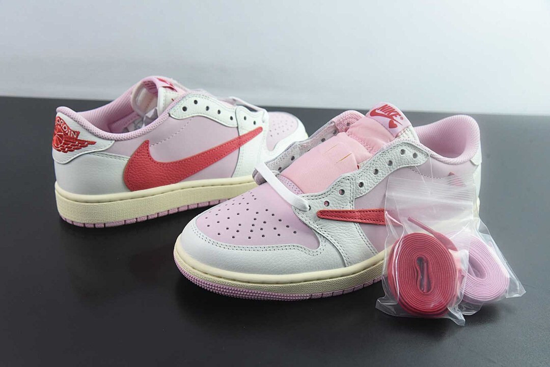 Travis Scott x Air Jordan 1 Low OG “Sail/Tropical Pink” IQ7604-101