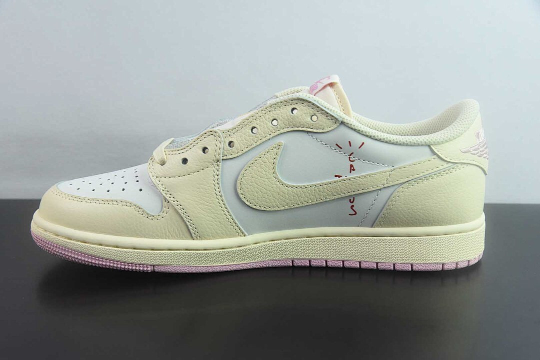 Travis Scott x Air Jordan 1 Low OG “Muslin/Shy Pink” IQ7604-100