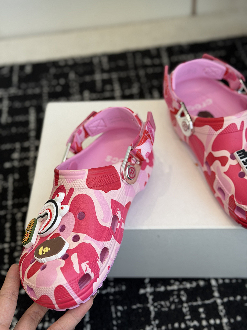 BAPE × Cr0c5 sANDALS