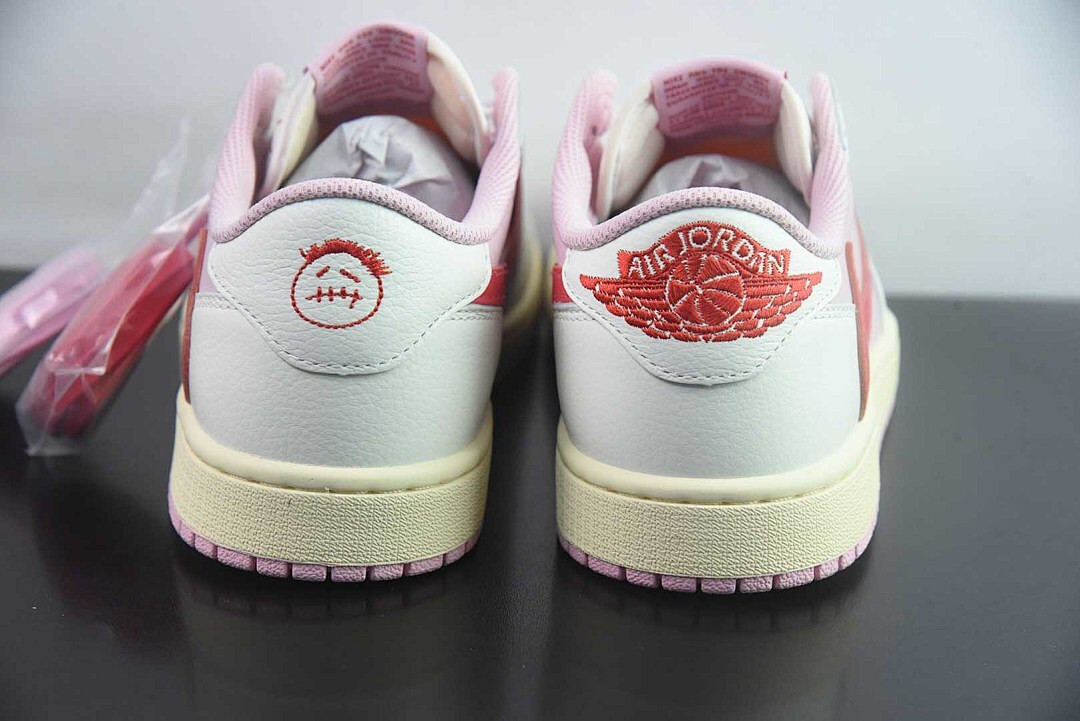 Travis Scott x Air Jordan 1 Low OG “Sail/Tropical Pink” IQ7604-101