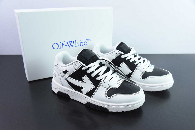 OF™ C/O VIRGIL ABLOH OUT OF OFFICE LOW-TOP LEATHER SNEAKERS ‘OOO“