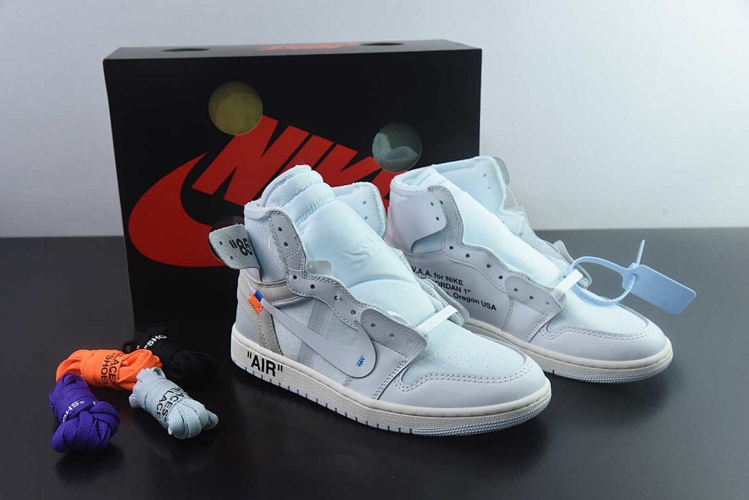 Off White x Air Jordan 1 High OG "ALASKA" AA3834-100