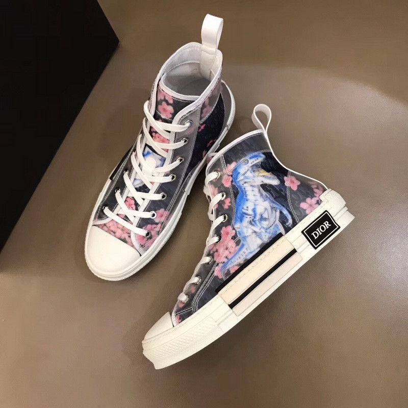 DIO* B23 FLOWERS TECHNICAL CANVAS LOW-TOP SNEAKER